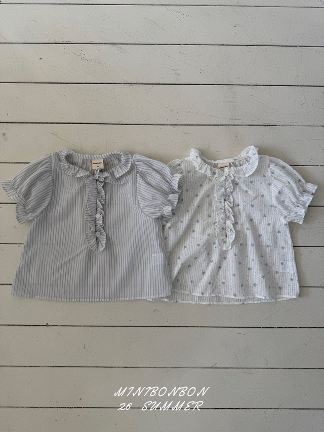 【取寄】minibonbon｜kongsooni blouse｜コンスニブラウス｜XS-JL｜kids&jr｜26 summer
