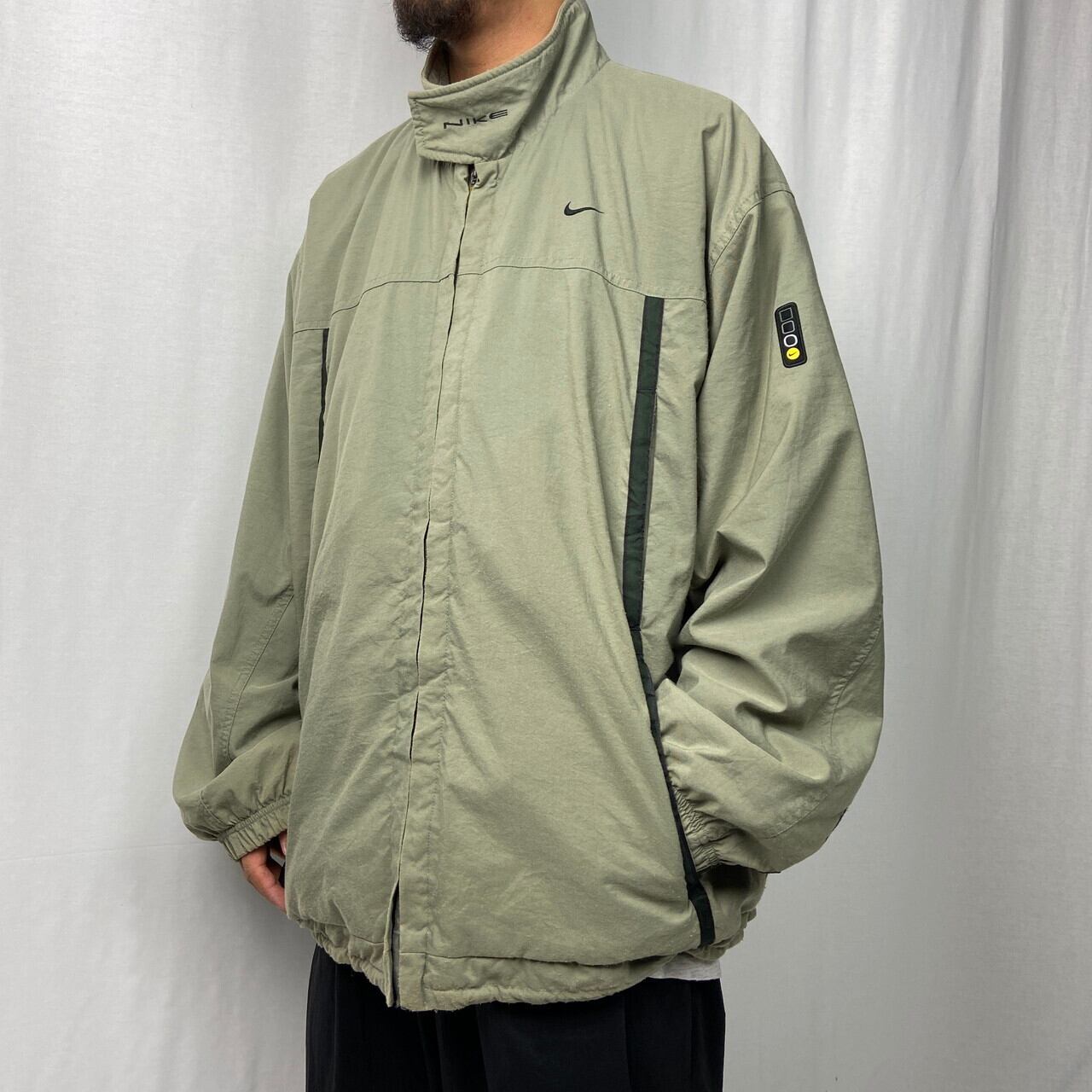 90s US古着◆ナイキ トラックジャケット 刺繍ロゴ メンズXL程 グリーン 90s US古着◇ナイキ トラックジャケット 刺繍ロゴ メンズXL程