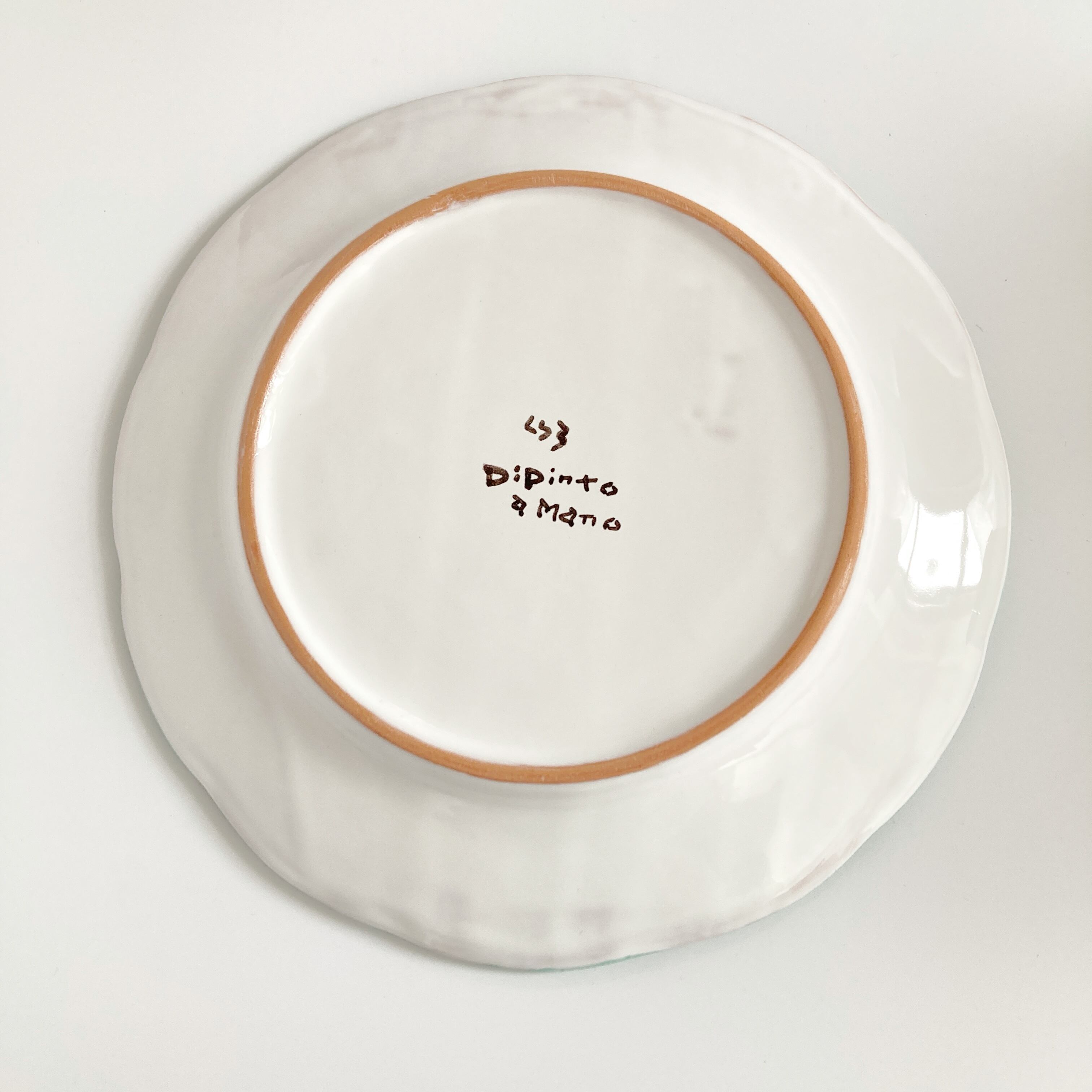 プレート(L) 26cm タコと野菜 GEO084 | CERAMICHE SEPPIA325｜イタリア