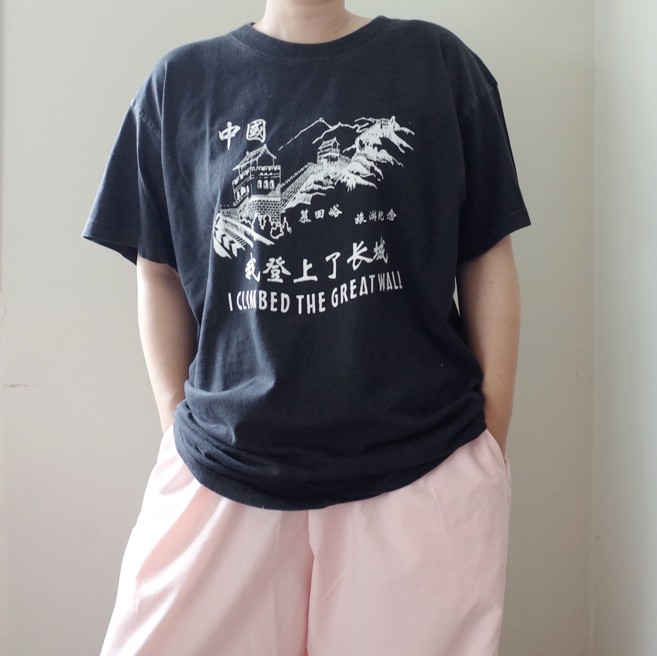 雰囲気最高‼︎ 70'S 両面染み込みプリントT シャツ ホワイト 00s 
