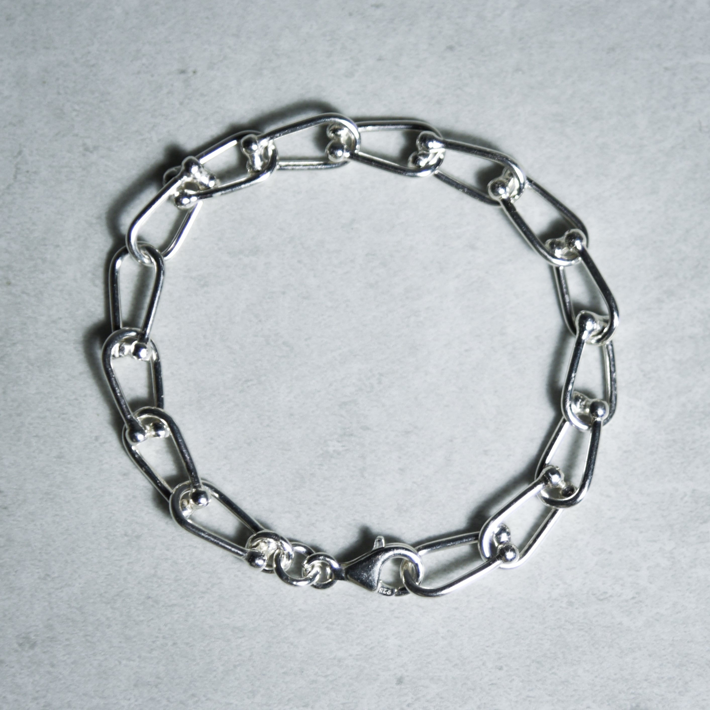 Mexican Jewelry Vintage Silver Shackle Chain Bracelet メキシカン