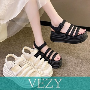 ストラップサンダル 厚底 美脚 夏くつ フェミニン カジュアル おしゃれ 脚長 大人可愛い おしゃれ 海旅行 トラベル リゾート サマーサンダル 靴 シューズ VEZY ベジー ItemNo.【20881452】