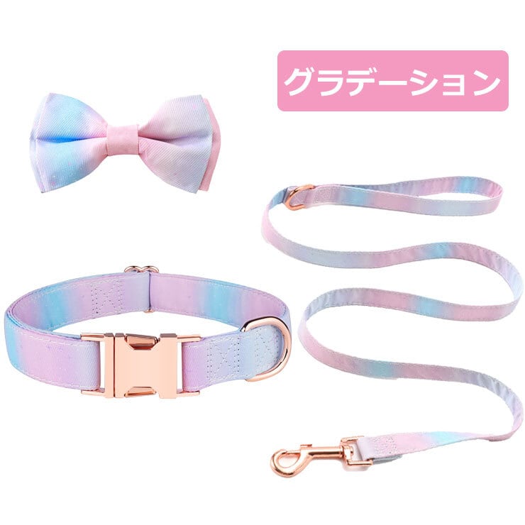 リボン首輪＆リードセット】首輪 リード 犬用 犬 リボン 可愛い