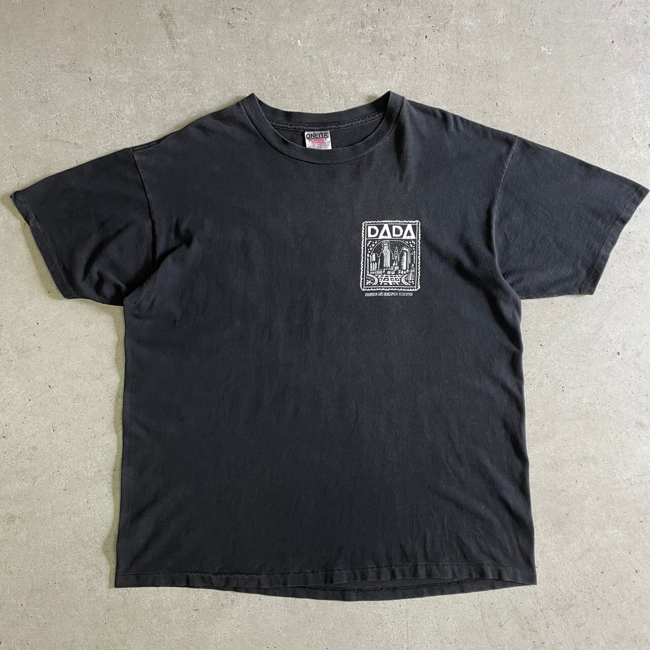 90年代 DADA TOUR アート バックプリントTシャツ メンズXL 古着 90s 