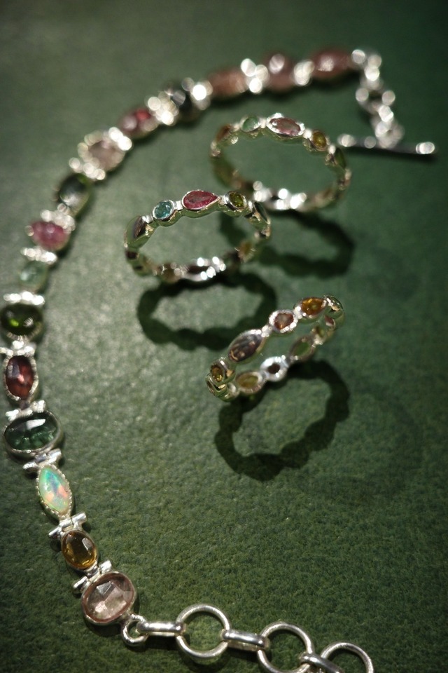 AYNiL jujuwelry 【MULTi TOURMALiNE RiNG -MULTi-】