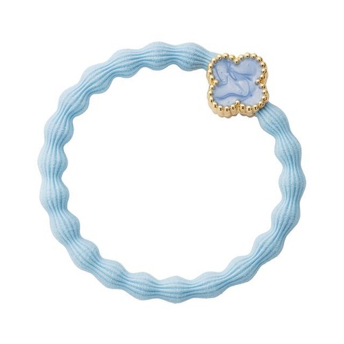 Enamel Gold Quatrefoil Sky Blue_63-015
