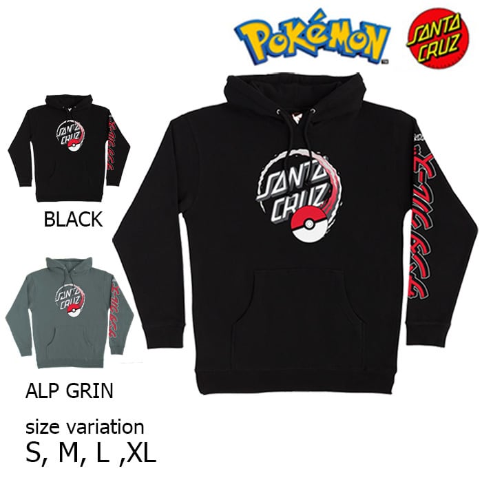 POKEMON SANTA CRUZ HOOD POKEBALL DOT ポケモン サンタクルーズ ...