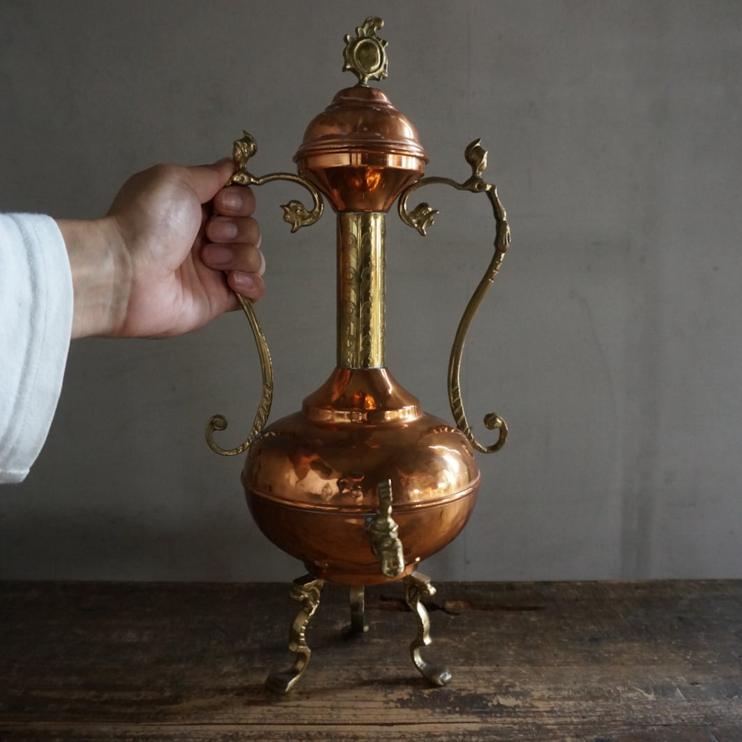 古いフランスの銅サモワール | Konishi Koffee web shop