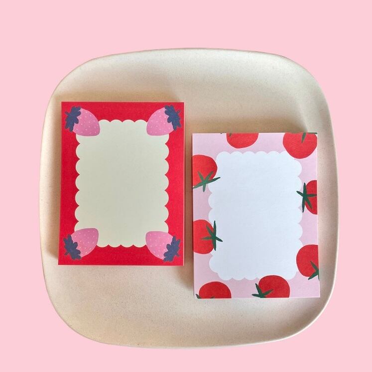 greenyeveryday】メモ帳 memopad strawberry | 韓国文具・雑貨