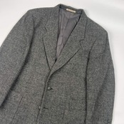 PAPAS パパス × Harris Tweed ハリスツイード ウール テーラードジャケット ブレザー M/グレー メンズ