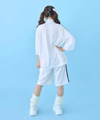 にゃんこ顔文字半袖ジャージセットアップ