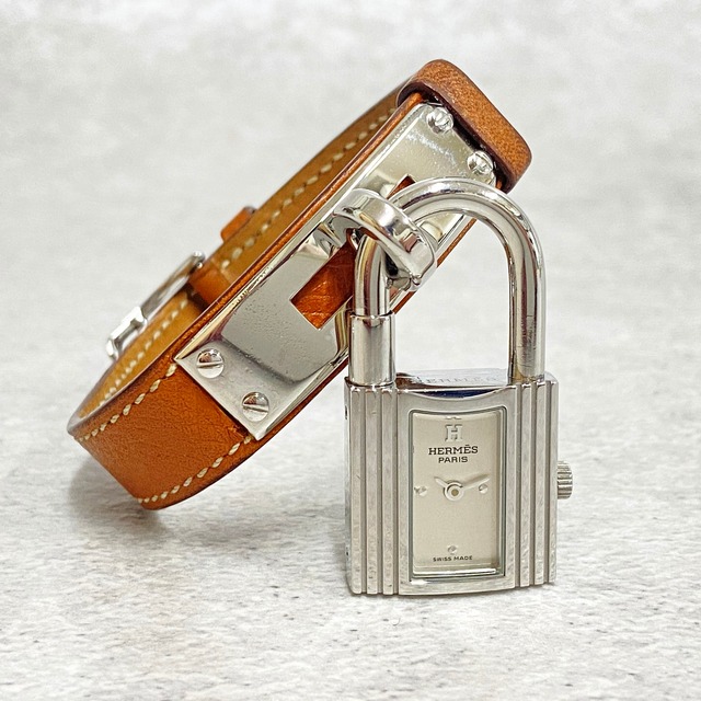 HERMES エルメス ケリーウォッチ シルバー文字盤 SS レディース 腕時計 クォーツ 6511-202203