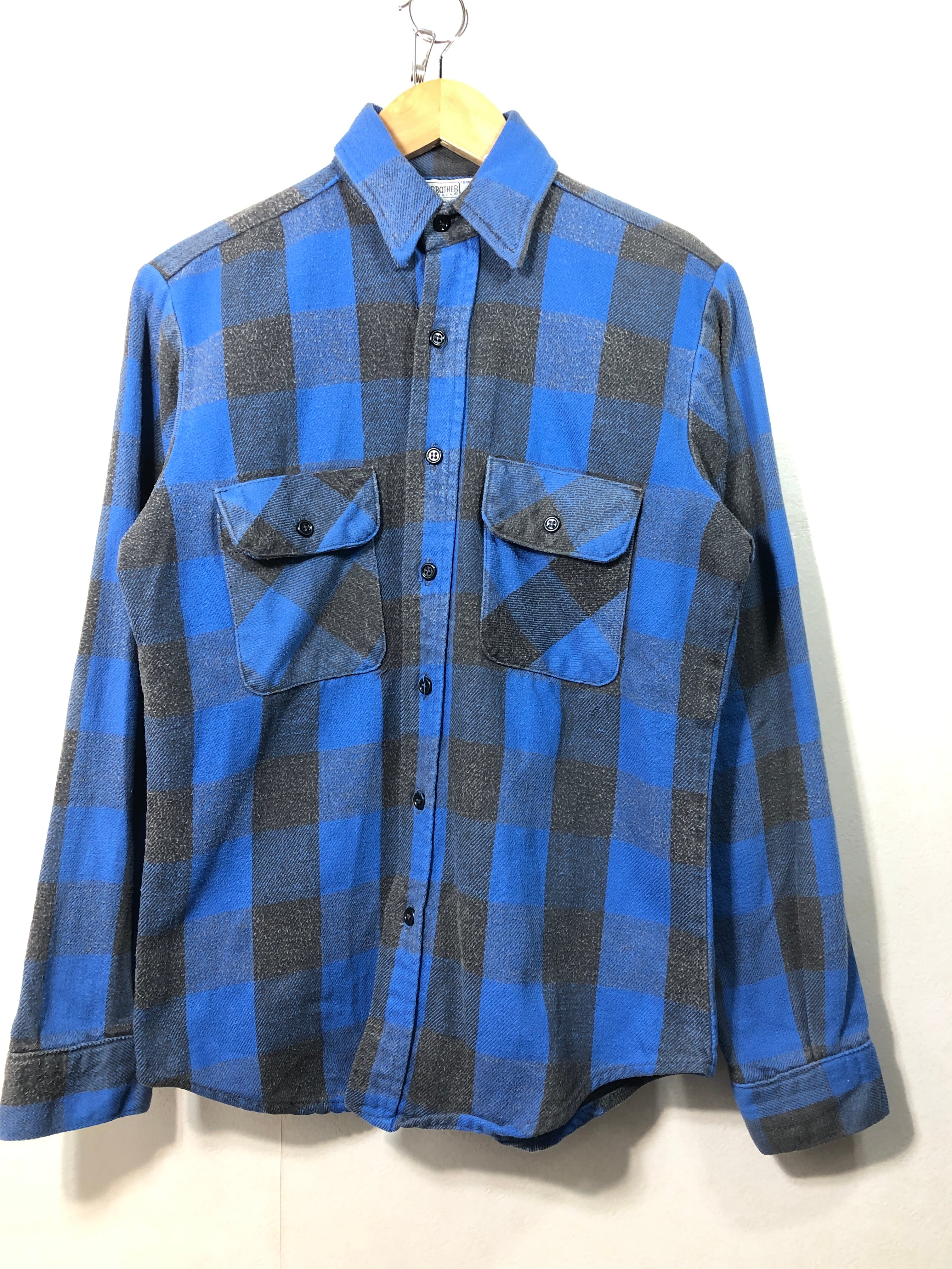 020912 FIVE BROTHER 長袖 チェック シャツ S MADE IN USA 3061-PL2 