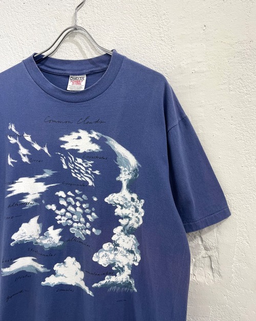 90s ONEITA "Various Clouds" Print Tee