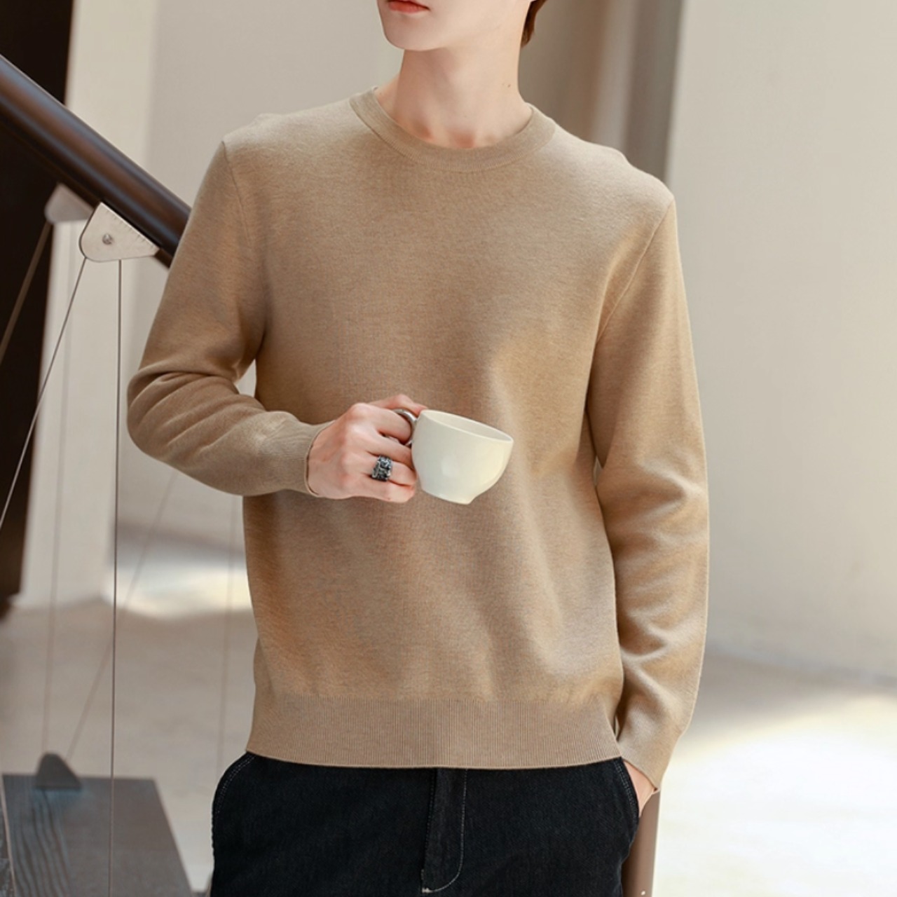 クルーネック レギュラー ニット af0375