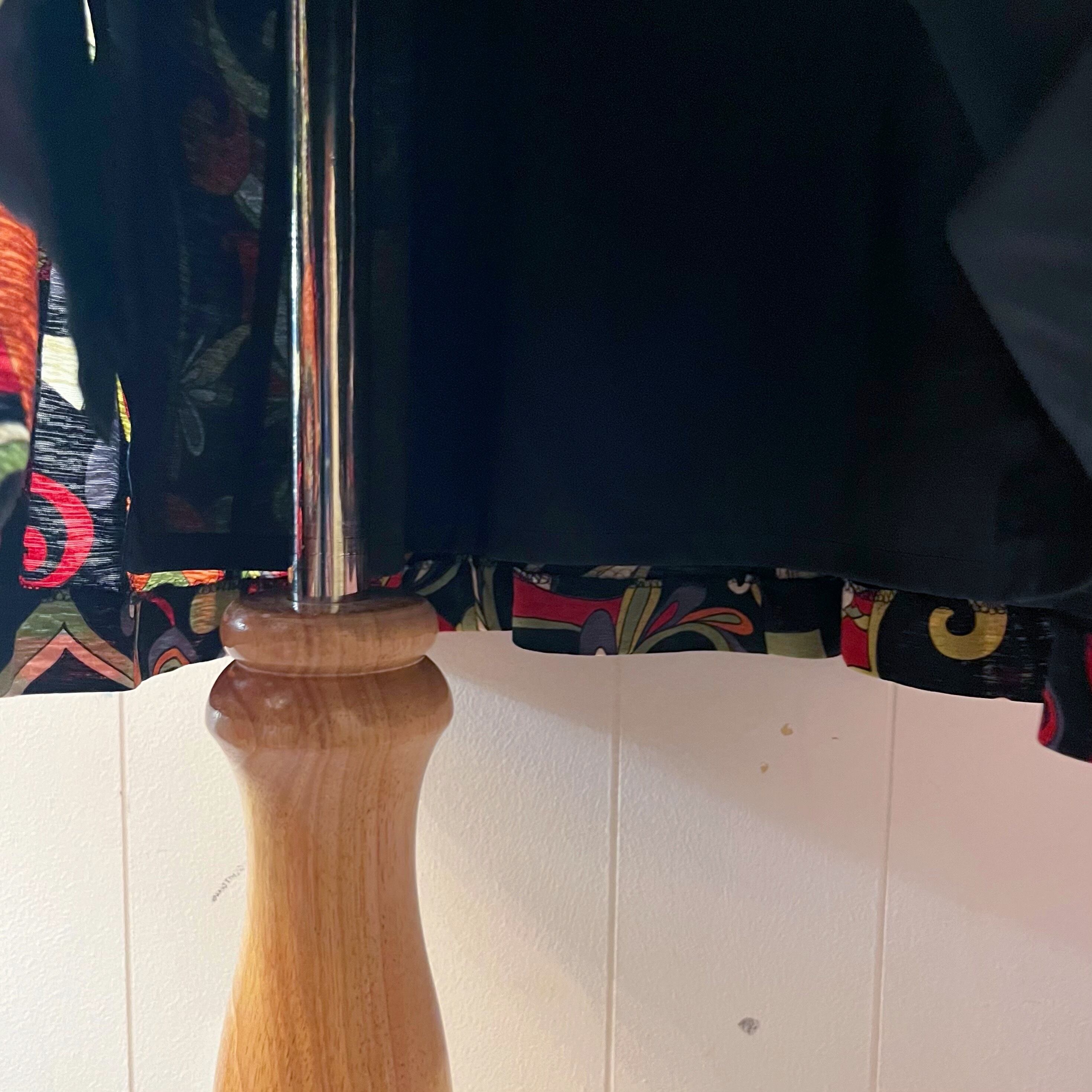 psychedelic pattern flare skirt