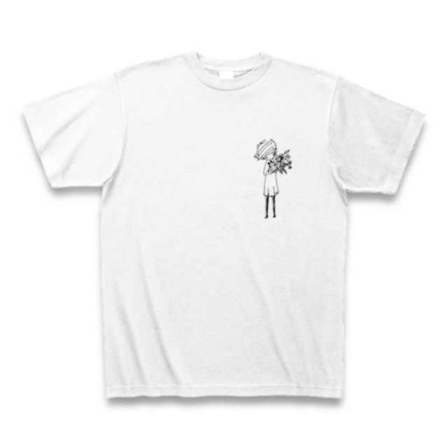 Tシャツ 花束を抱える少年