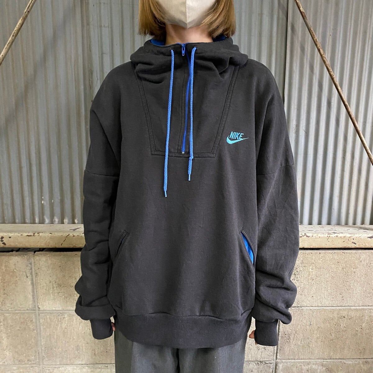 NIKE 紺タグ　70〜80s パーカー　hoodie Mサイズ　USA製