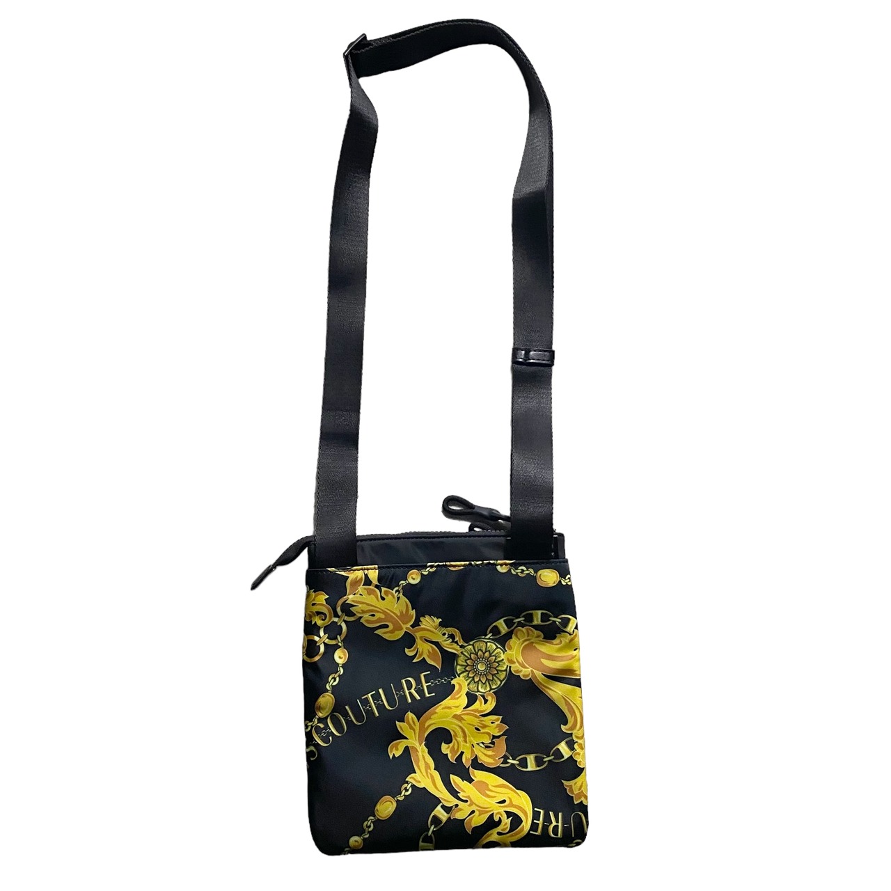 VERSACE JEANS COUTURE print nylon shoulder bag