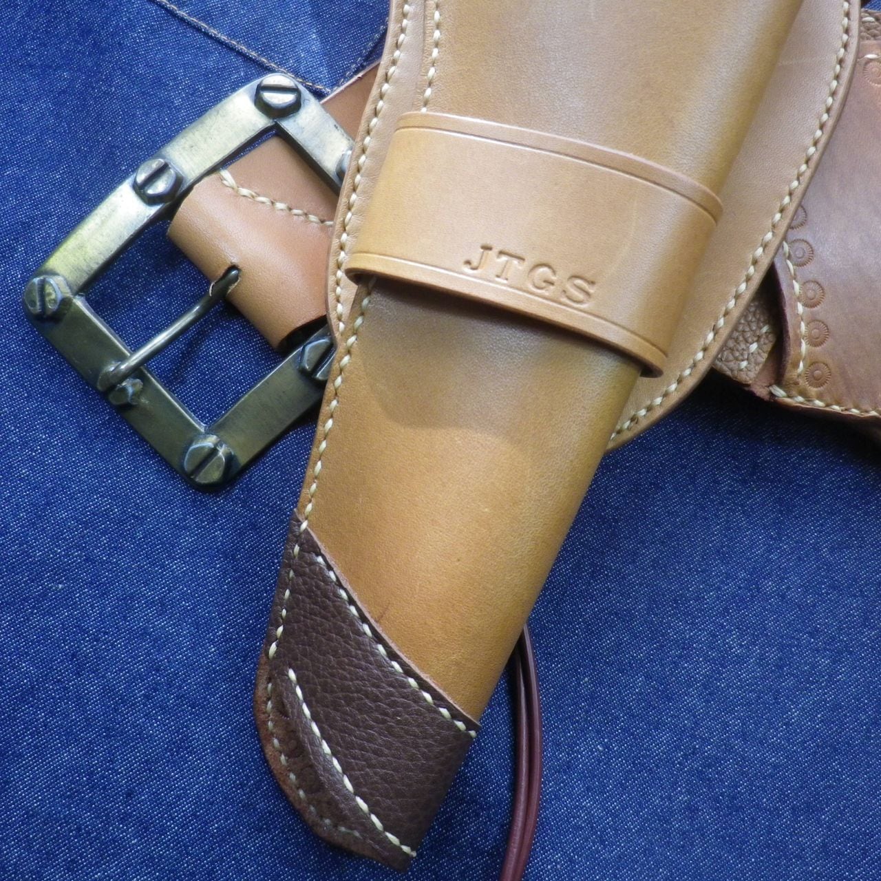 ウェスタン　ガンベルト SAA I bought the East A SAA quick-draw holster! - YouTube