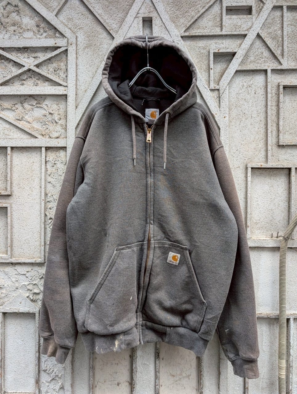 "CARHARTT" fade zip up hoodie