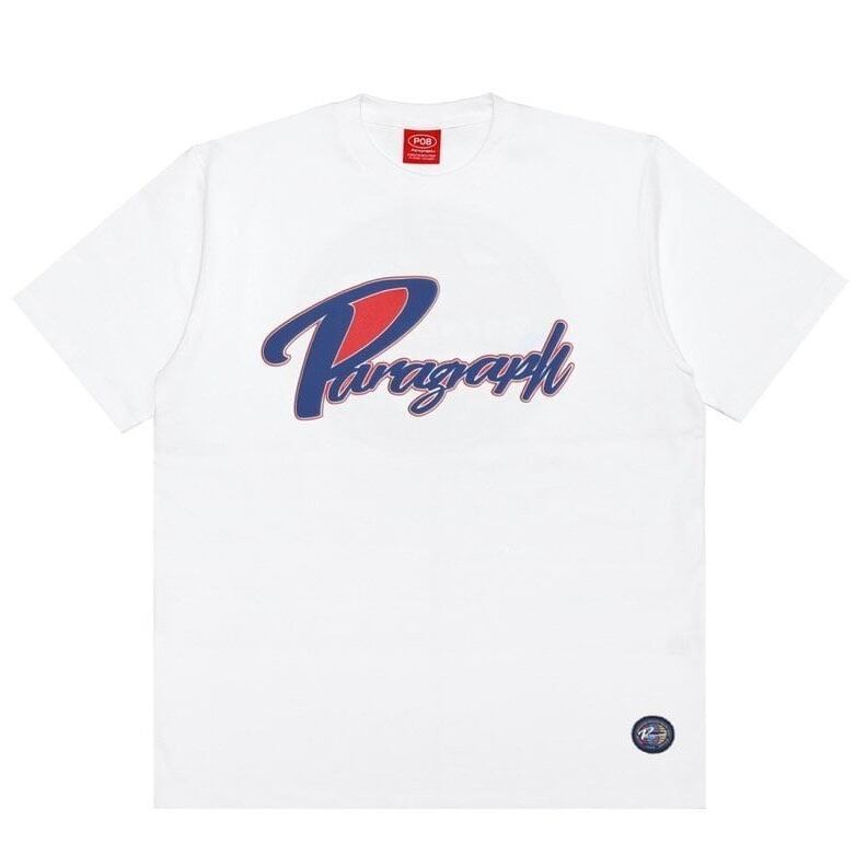 SALE‼︎【PARAGRAPH】WHT / NO.11 RED STROKE T-SHIRT【パラグラフ/T-SHIRT/Tシャツ/ルーズシルエット/韓国/上海/2022ss/春夏コーデ/韓国ファッション/海外ファッション/ストリート】