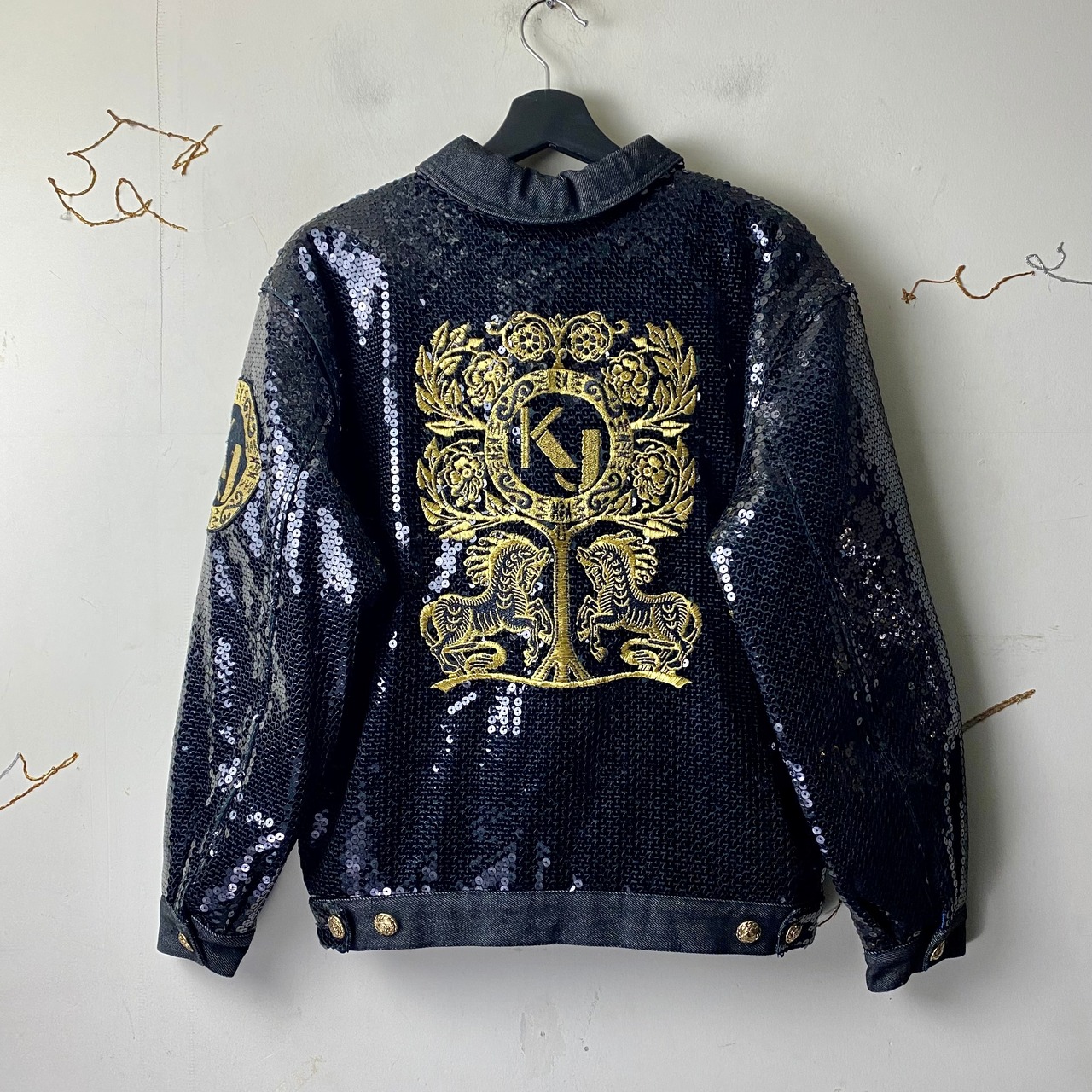vintage KRIZIA JEANS decorative denim jacket