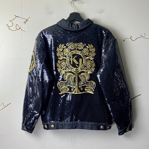 vintage KRIZIA JEANS decorative denim jacket