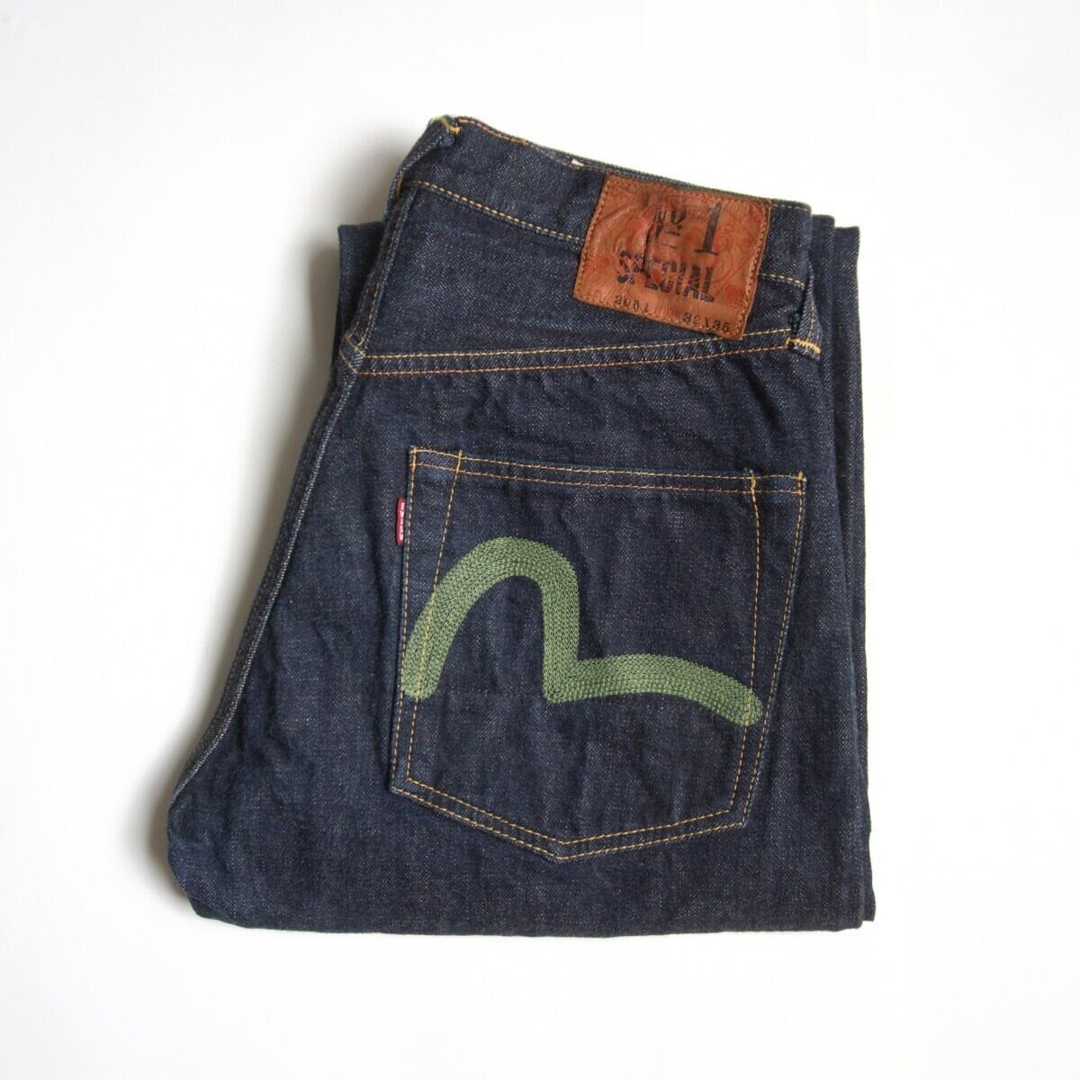 美品/濃紺】EVISU 【LOT.2001 デニムパンツ】32×35 エビス