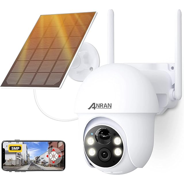 強化版500万 4灯夜間カラー撮影・Alexa対応】 ANRAN 防犯カメラ 屋外