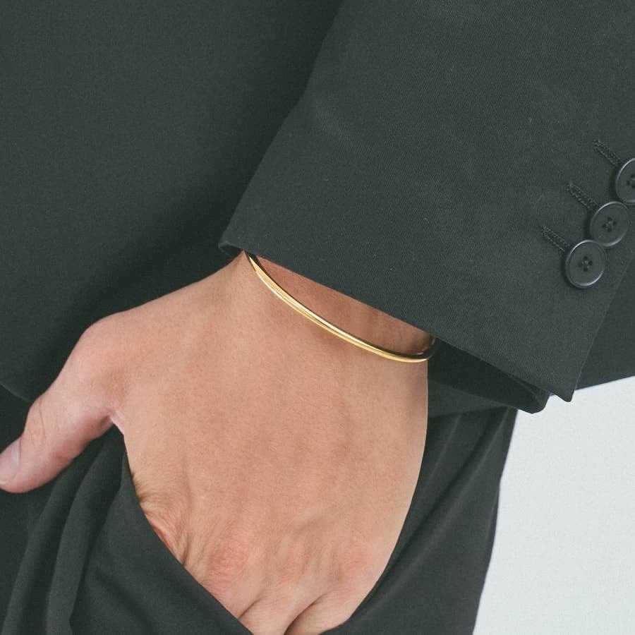 thin simple bangle (gold) #b66 | garcia thin simple bangle (gold) #b66 | garcia