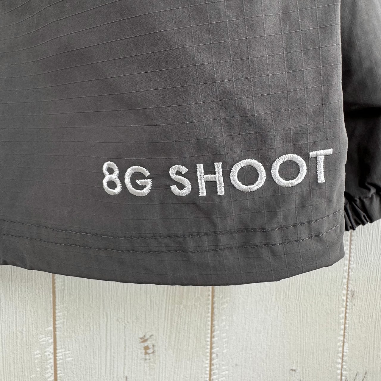 RIPSTOP PACKABLE ANORAK HOODIE -GRAY- | 8G SHOOT WEBSTORE