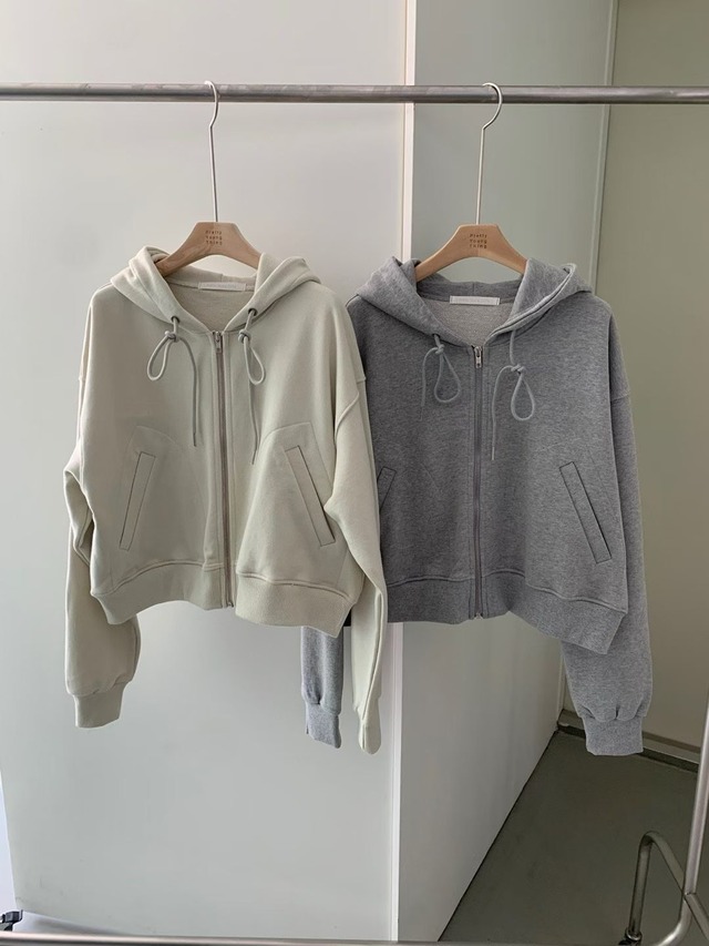 (P.Y.T) stitch hooded zipup / 2color