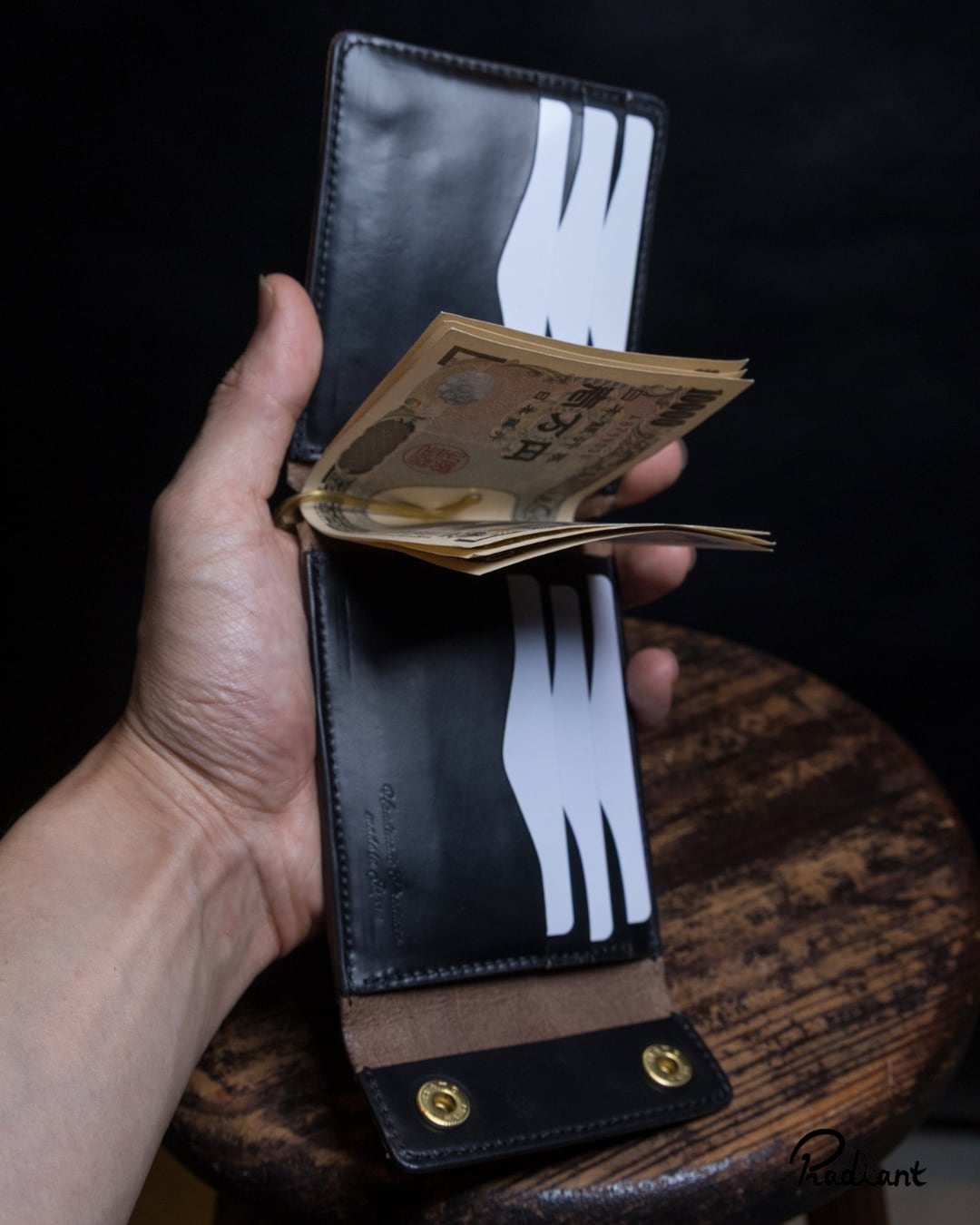 money clip / RW-09 クロムエクセル キャメルワッペン 【数量限定