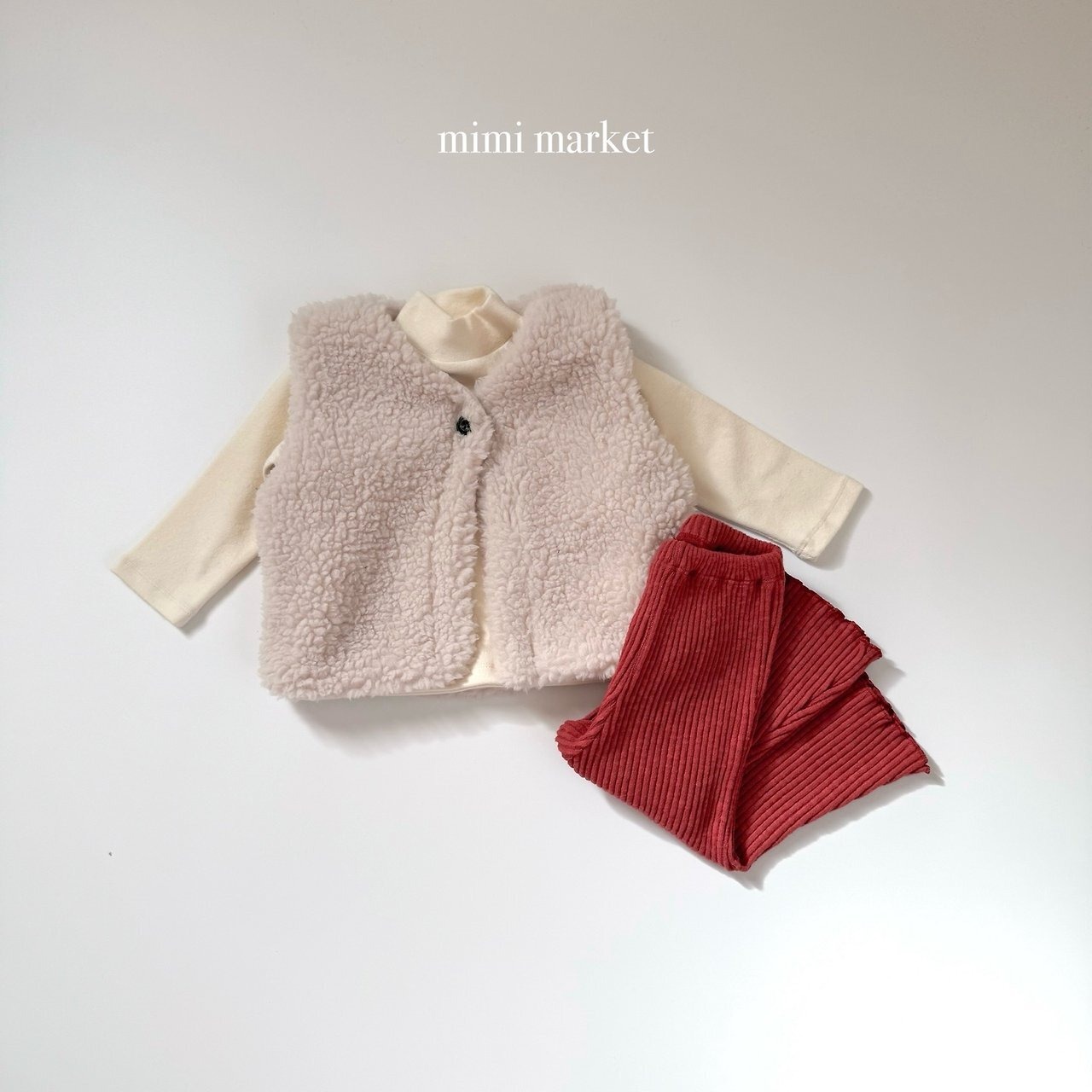 ミミマーケット / mimimarket / プードルベスト / 韓国子供服 / キッズ / 26winter〖取寄〗*S~L*
