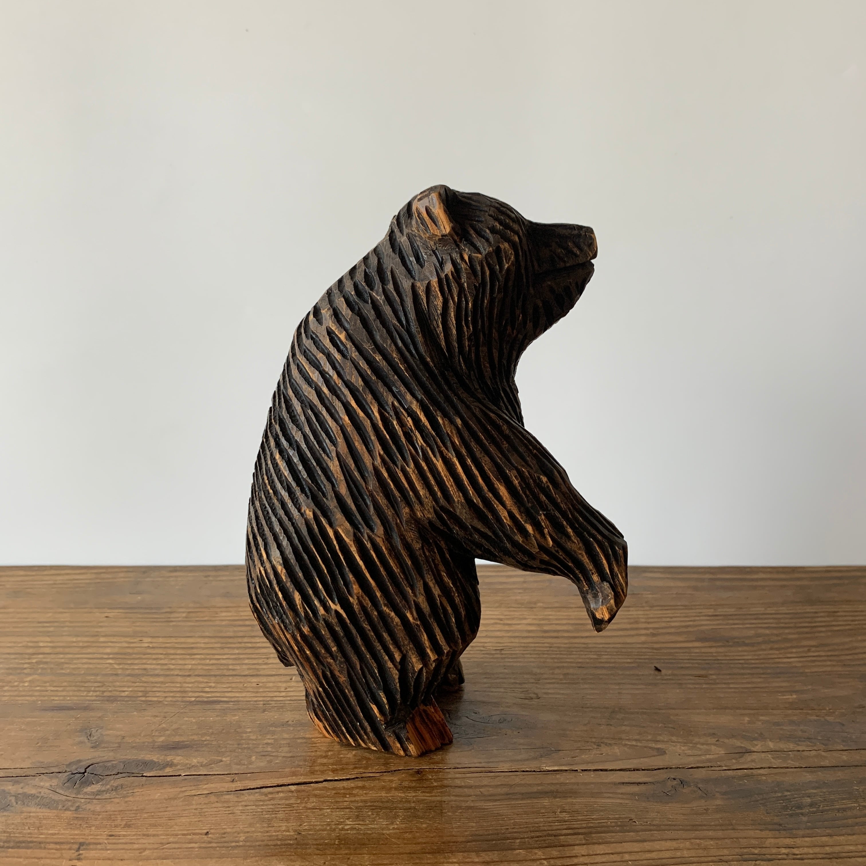 wooden carved bear 木彫りの熊 北海道 ウッドベアー 【公式通販】