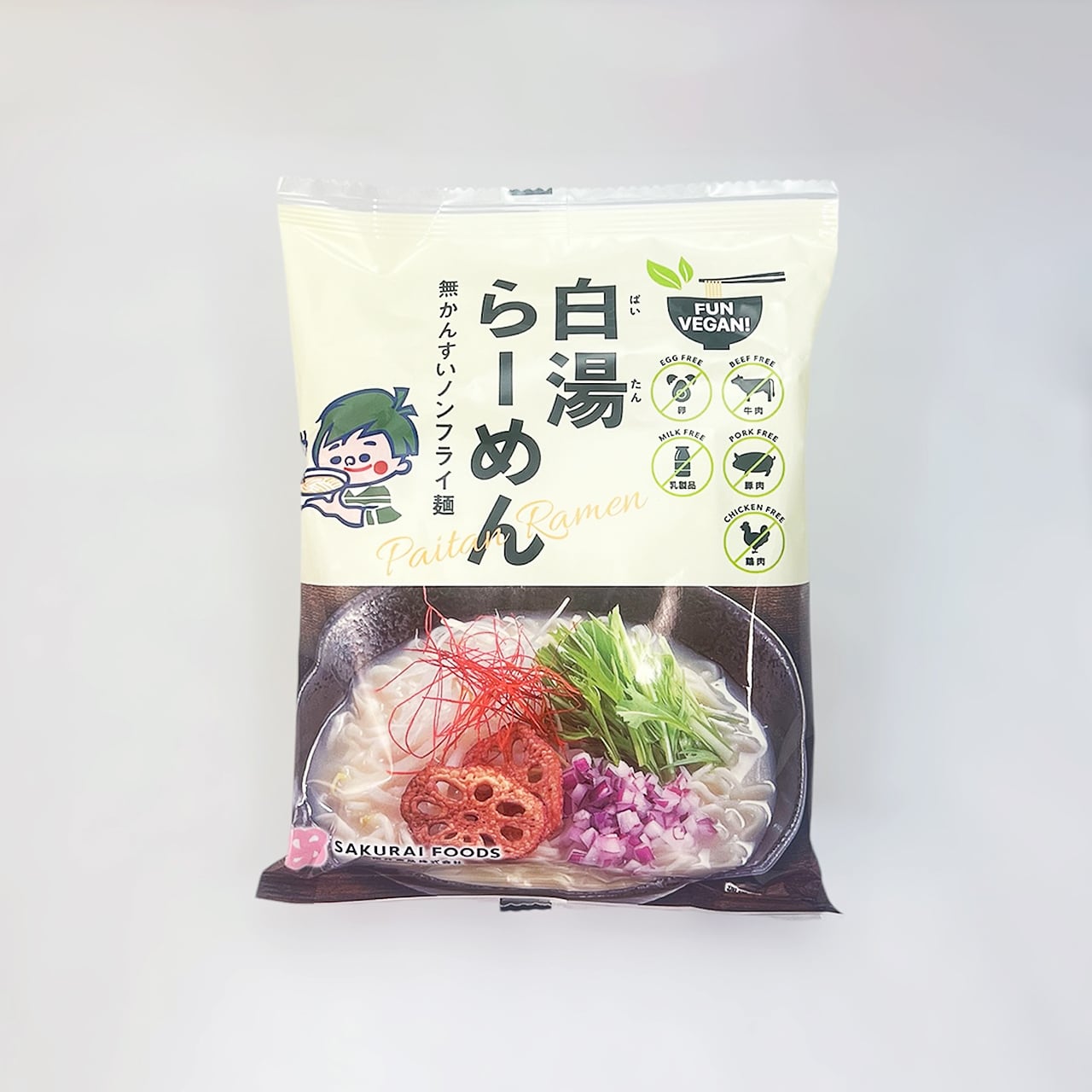 ○桜井 VEGAN 白湯らーめん 118g ヴィーガンラーメン
