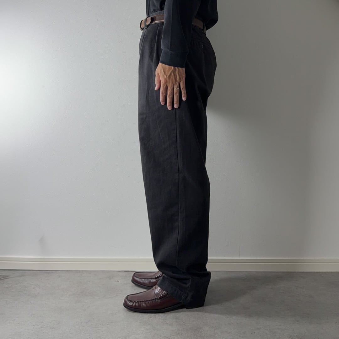 90s Polo by Ralph Lauren POLO CHINO ANDREW black [W33L30相当] 古着