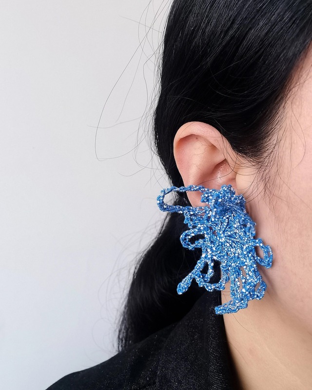 クロシェ バタフライ ピアス S0087