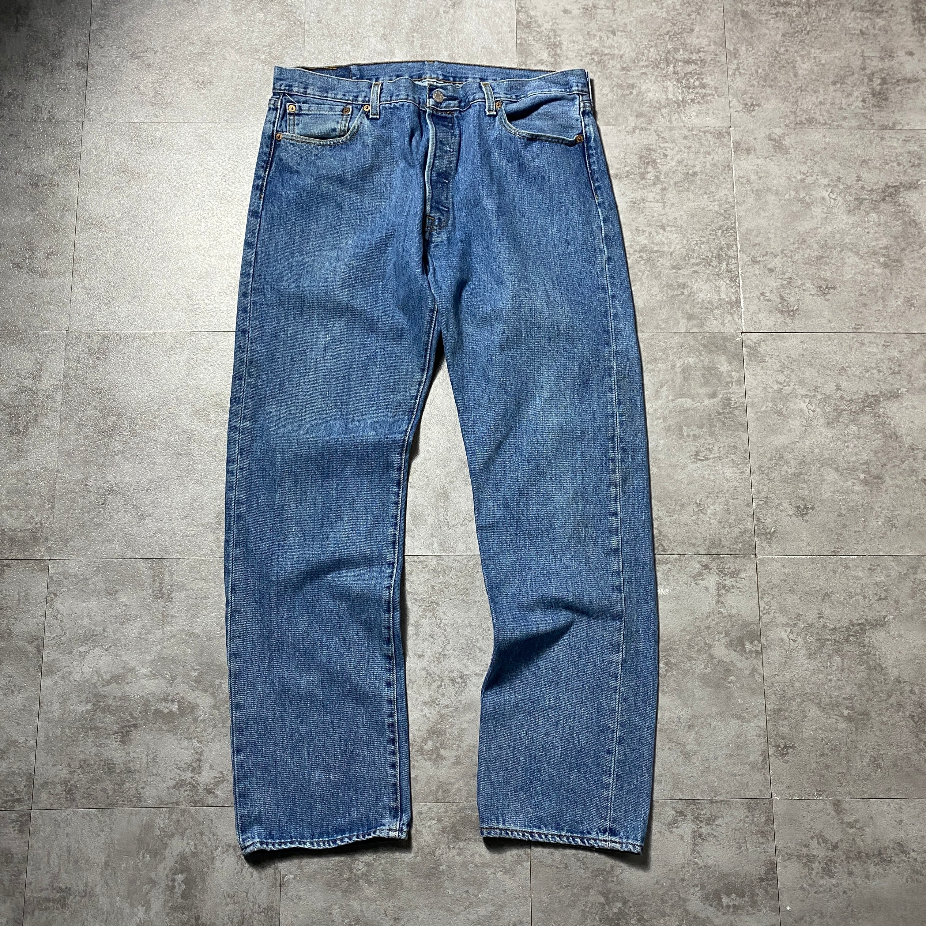 W36 L32】Levis 501 リーバイス ボタンフライ ストレート デニムパンツ