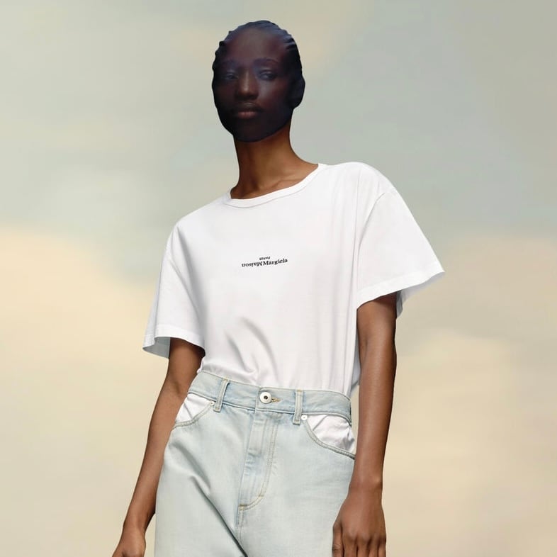 Maison Margiela ロゴ入り 白 Tシャツ ディストーテッド 【公式通販】