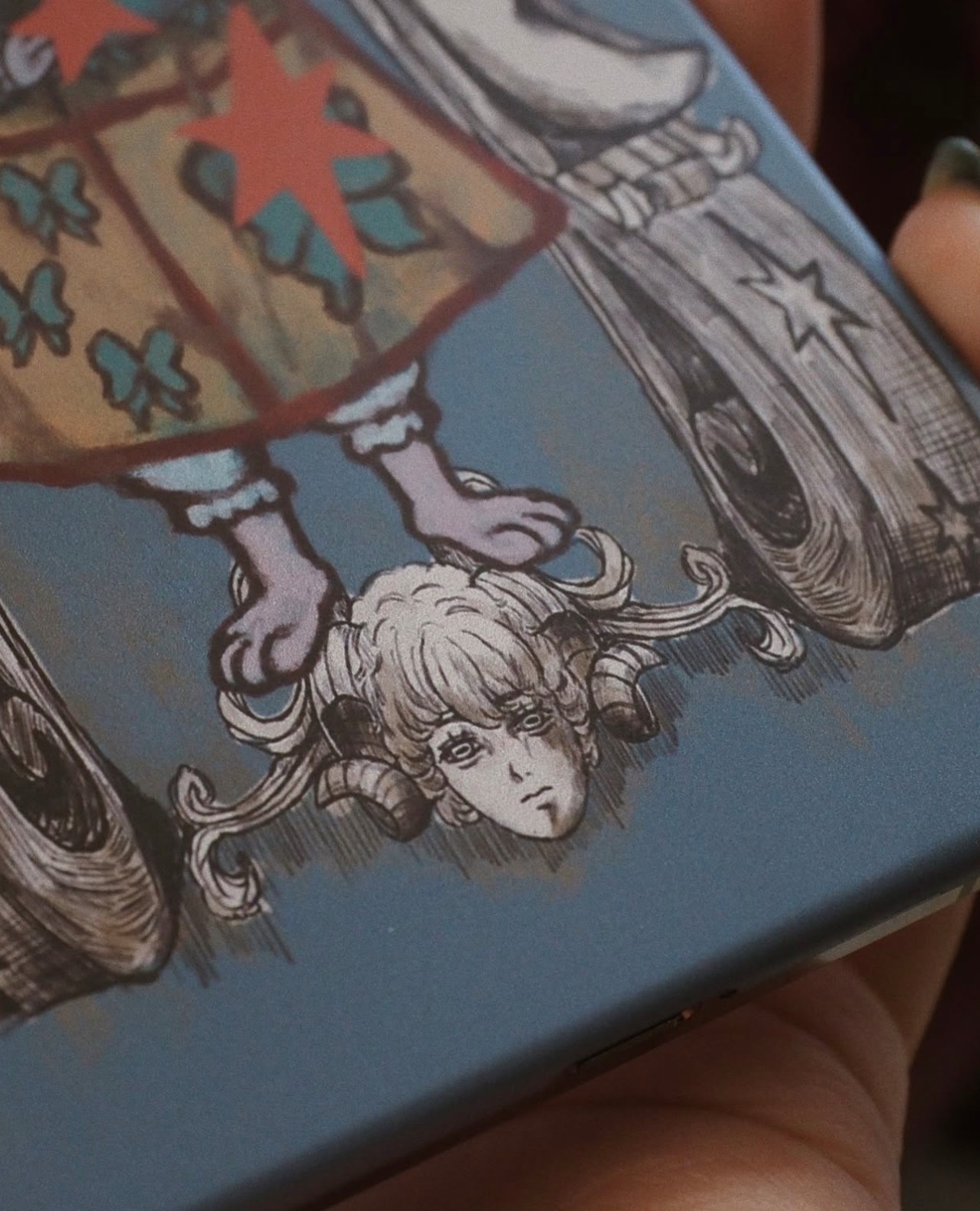 月の国の双頭うさぎ　スマホケース