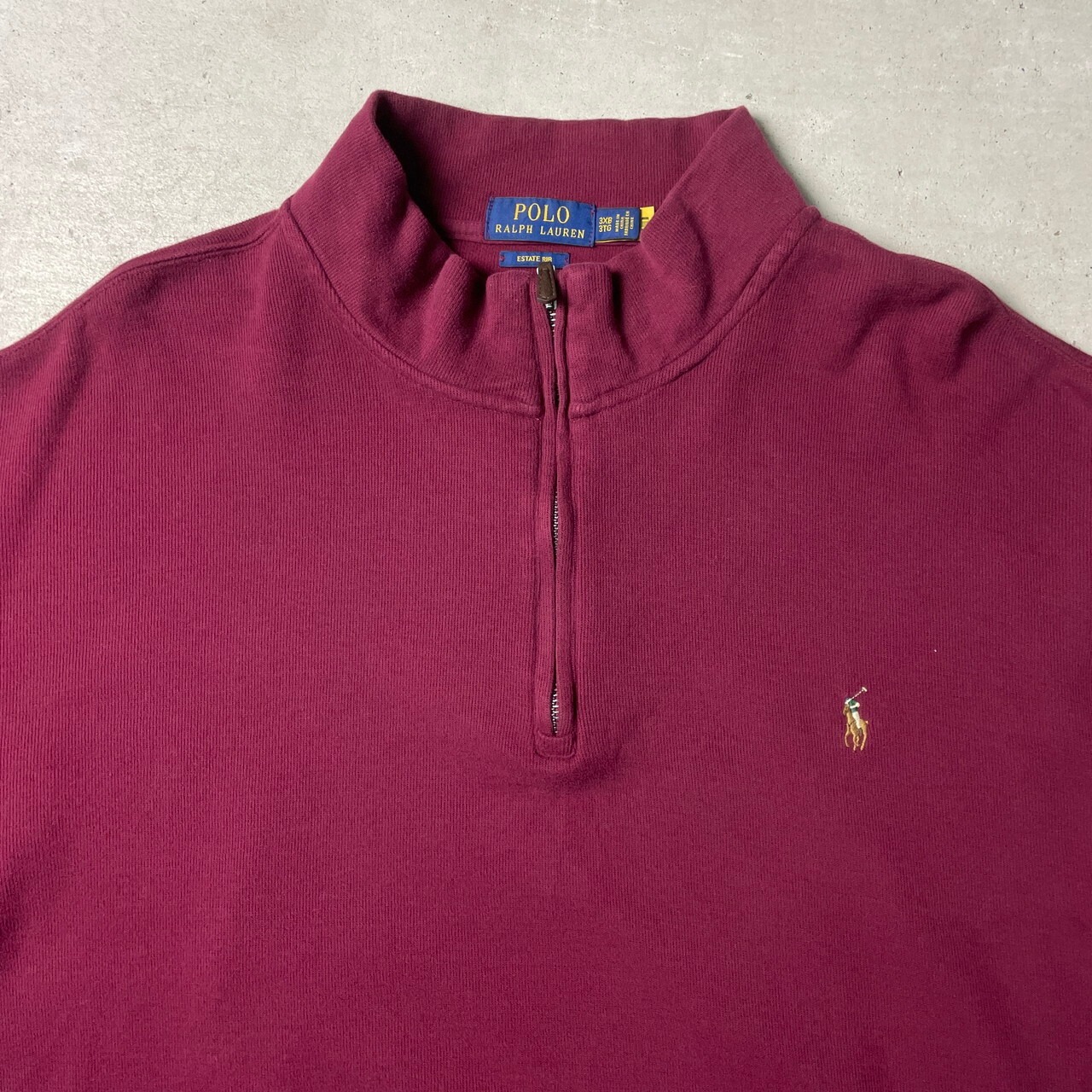 Polo Ralph Lauren ポロラルフローレン リブスウェット ハーフジップ 