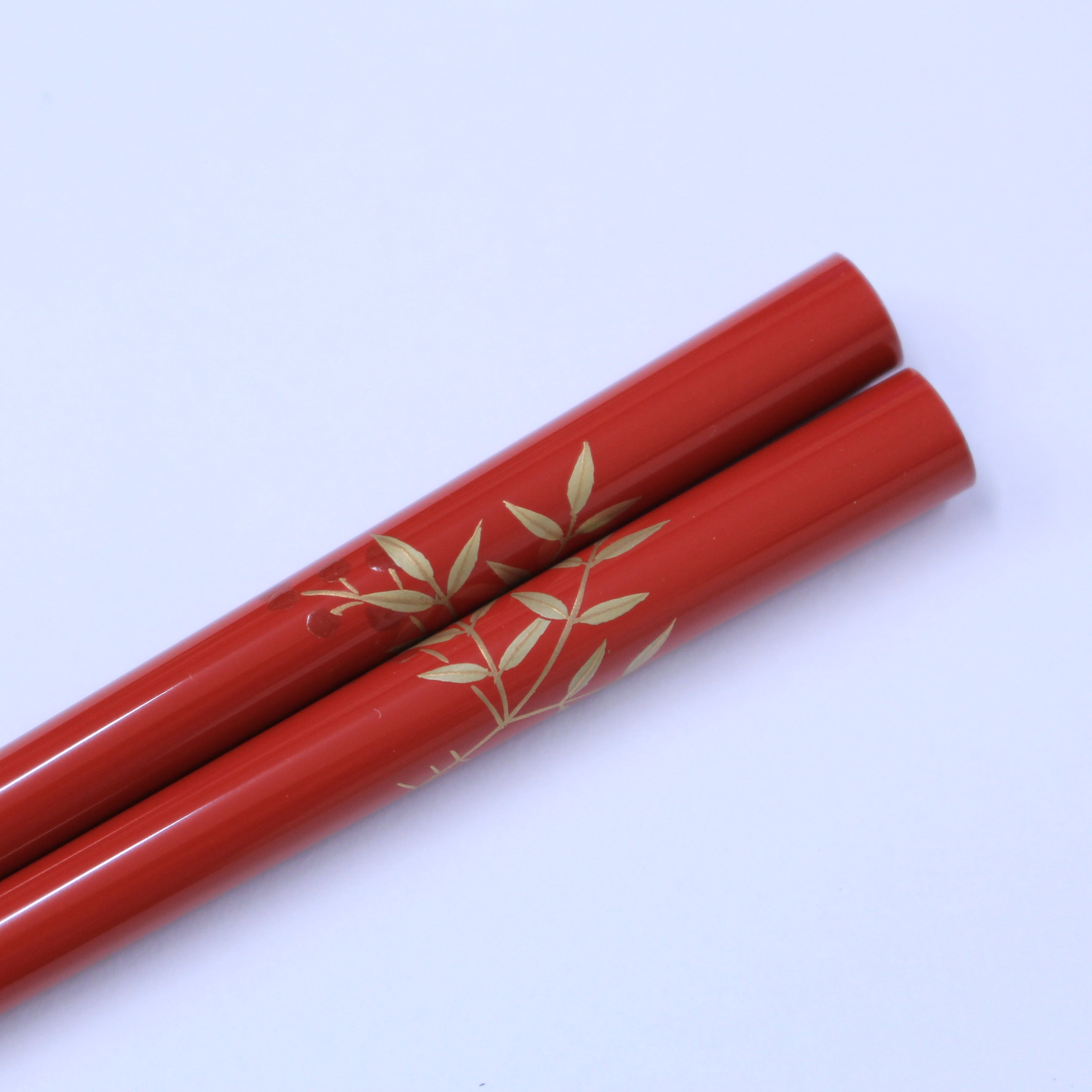 蒔絵箸 南天 | 輪島塗の老舗 輪島屋善仁 Online shop / WAJIMAYA-ZENNI