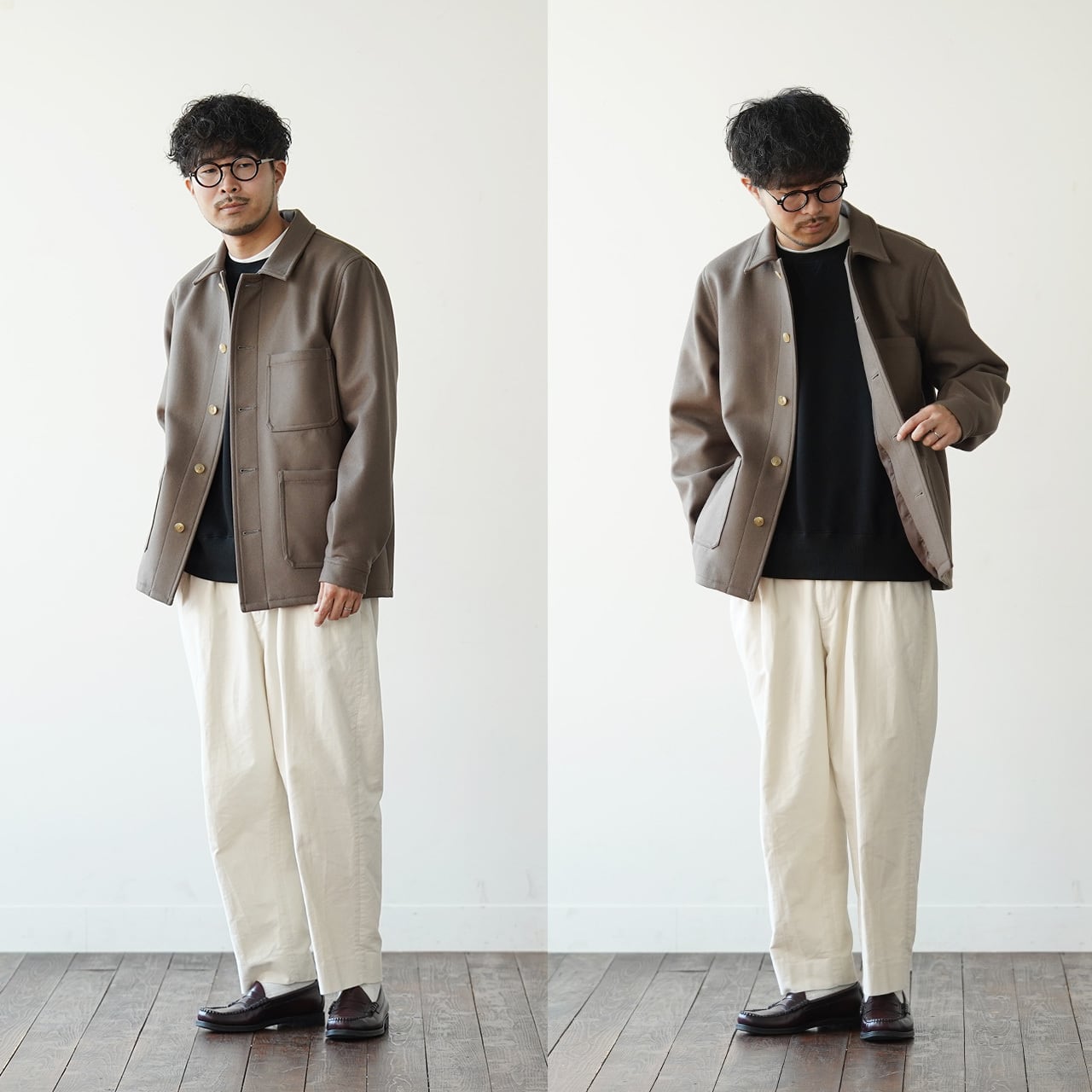 残りXLのみ】羽織るたび、品と好印象が宿る「尾州ウール メルトン