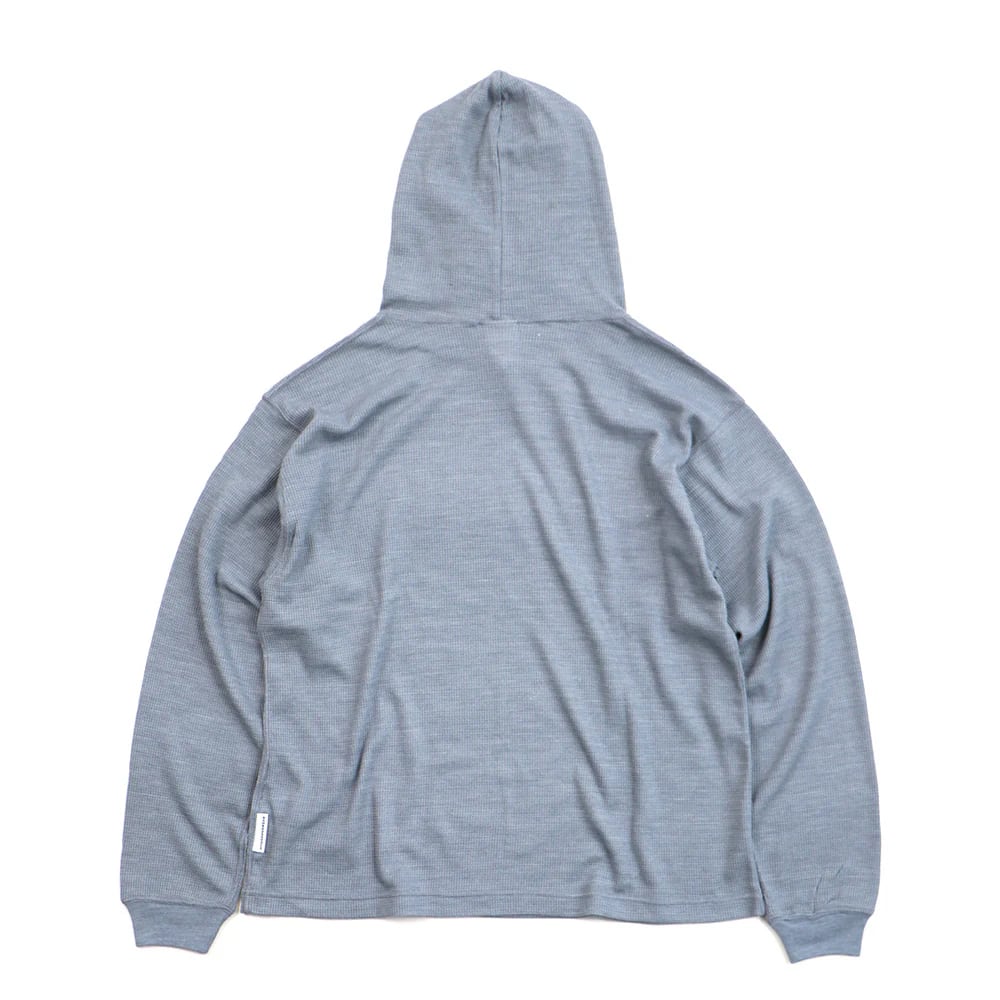 BAMBOO SHOOTS / MERINO WOO LONG SLEEVE HOODIE(HEATHER GRAY) | 道が