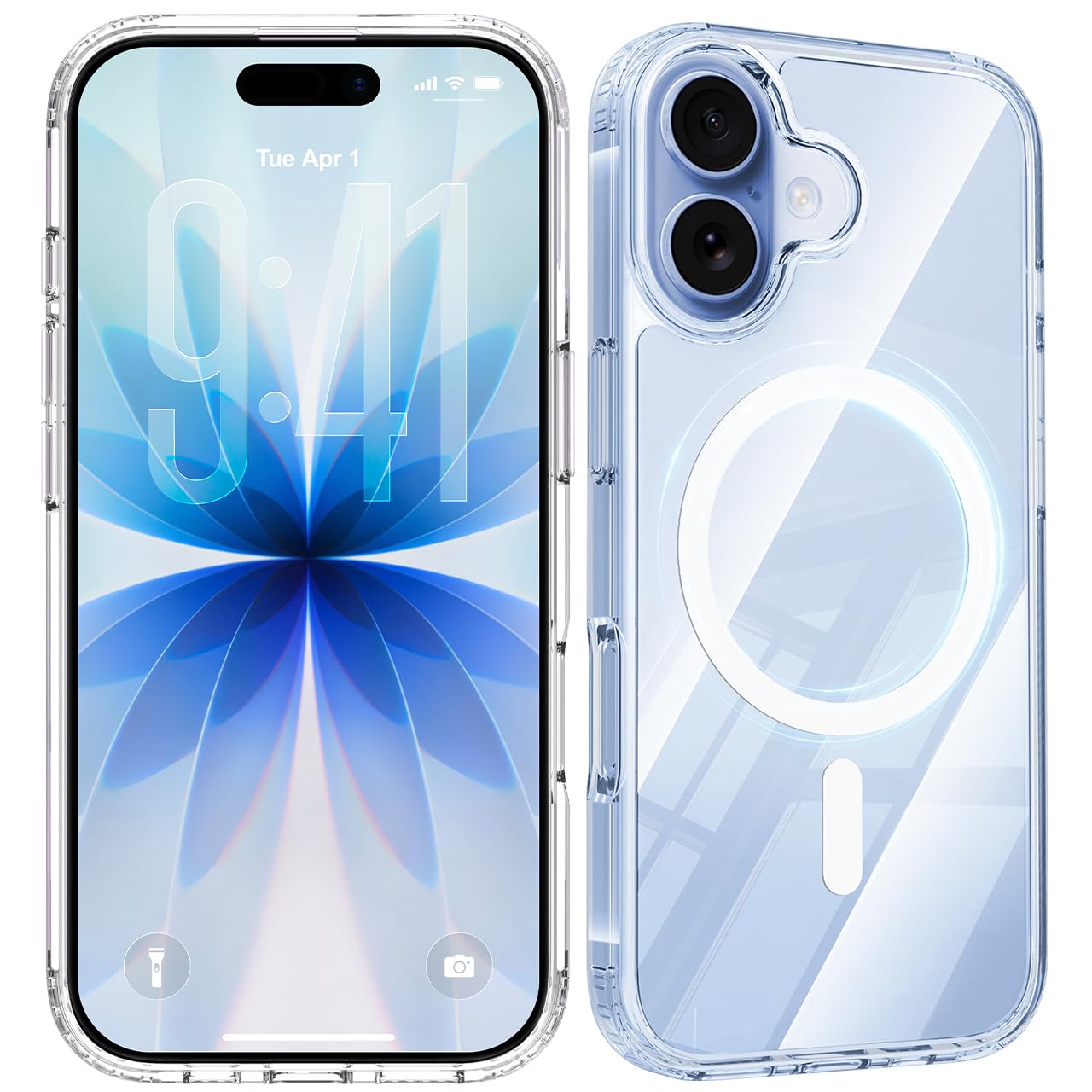対応 iPhone17 クリア ケース マグネット搭載 いphone17 ケース保護 シリコンカバーCRONINP-17TPU