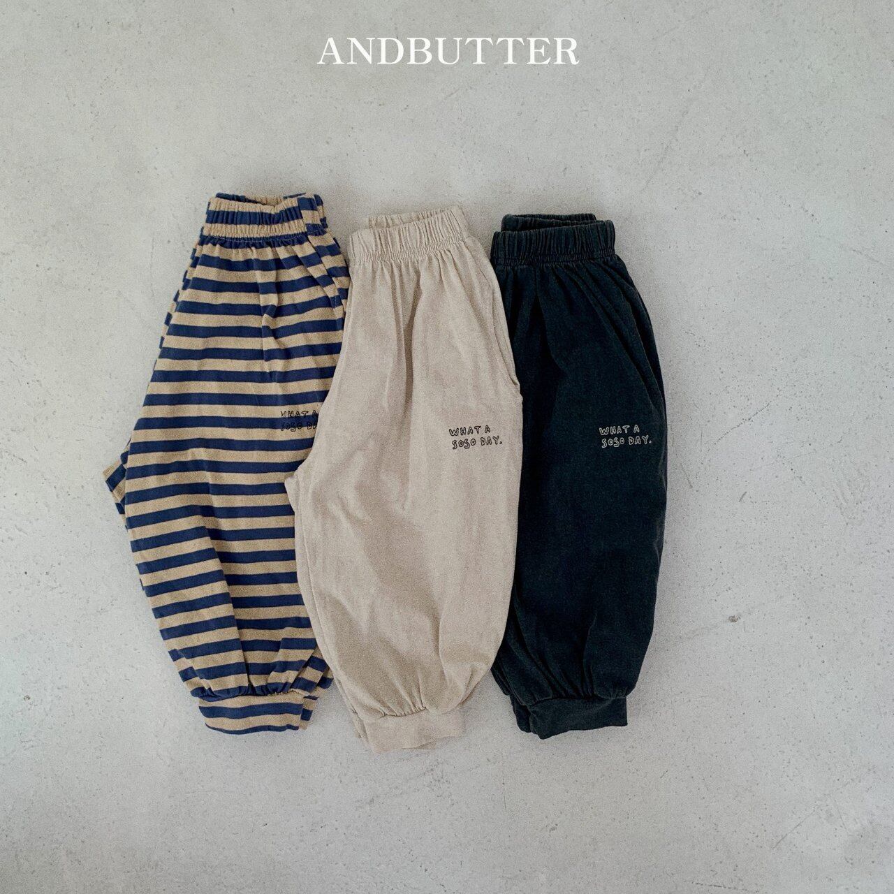 【即納】soso jogger pants // andbutter