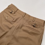 Polo Ralph Lauren ポロ ラルフローレン バックアジャスター付き ツータック スラックスパンツ 裾ダブル サイズ 80 /キャメルベージュ