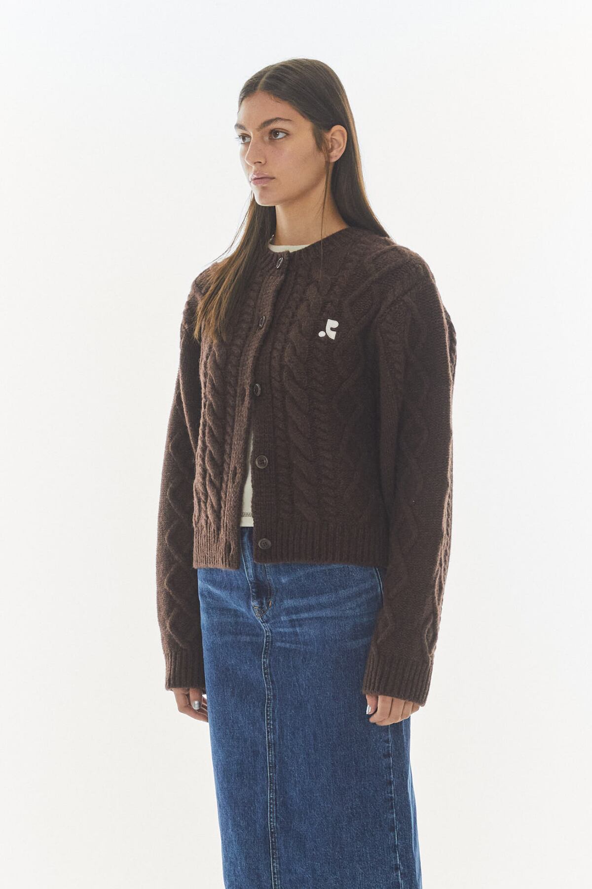 【早い者勝ち‼️】Rest&Recreation KNITCARDIGAN Rest & Recreation] WOOL FISHERMAN KNIT CARDIGAN - BROWN 正規韓国